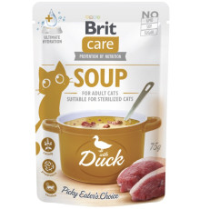 Корм вологий "Суп для котів Brit Care Soup with Duck з качкою", 75 г