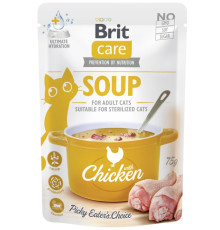 Корм вологий "Суп для котів Brit Care Soup with Chicken з куркою", 75 г