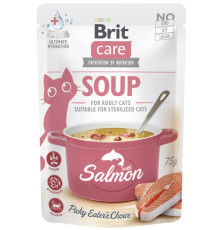 Корм вологий "Суп для котів Brit Care Soup with Salmon з лососем", 75 г 