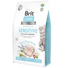 Сухий корм для кішок з харчовою непереносимістю Brit Care Cat GF Insect 2 кг (комахи та риба)
