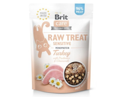 Ласощі Brit Raw Treat Freeze-dried Sensitive д/котів з чутливим травленням індичка 40 г