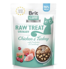 Ласощі Brit Raw Treat Freeze-dried Urinary д/котів д/сечовидільної системи курка та індичка 40 г