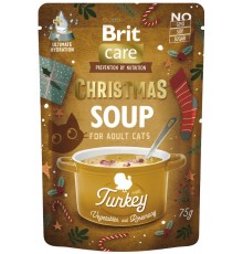 Корм вологий Brit Care Christmas Turkey Soup для котів різдвяний суп з індичкою 75 г