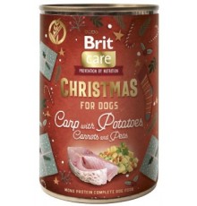 Корм вологий Brit Mono Protein Christmas д/собак Різдвяна вечеря короп, картопля, морква, горошок 400 г