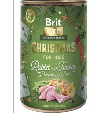 Корм вологий Brit  Christmas Rabbit для собак різдвяна вечеря кролик 400 г