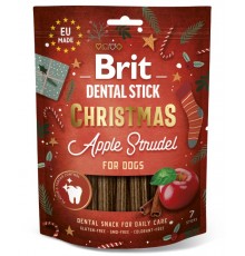 Ласощі Brit Dental Stick Christmas Apple Strudel для собак різдвяний яблучний штрудель 7 шт 251 г