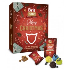Набір Brit Care Advent Calendar для котів ласощі 22 шт, суп 1 шт, іграшка 1 шт