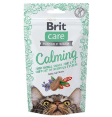 Ласощі для котів Brit Care Crunchy Cracker Calming 50 г - курка, котяча м’ята і ягоди годжі