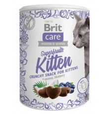 Ласощі для кошенят Brit Care Crunchy Cracker Superfruits 100 г - курка, кокос і чорниця
