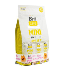 НАБІР Корм сухий Brit Care Mini GF Adult Lamb д/собак малих порід ягня 2 кг +3 паучи 85 г