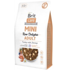 Корм сухий для собак малих порід  Brit Care Mini Raw Delights Turkey with Shrimp індичка з креветкою 2 кг