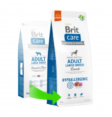 Сухий корм для собак великих порід Brit Care Dog Hypoallergenic Adult Large Breed (ягня) 12 кг