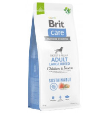 Сухий корм для собак великих порід Brit Care Dog Sustainable Adult Large Breed 12 кг (курка та комахи)