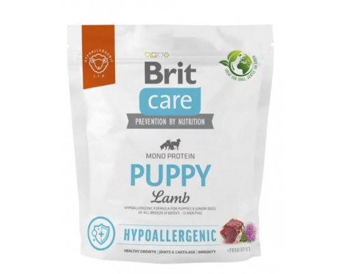 Сухий корм для цуценят всіх порід Brit Care Dog Hypoallergenic Puppy (ягня) 1 кг Сухий корм для цуценят всіх порід Brit Care Dog Hypoallergenic Puppy (ягня) 1 кг