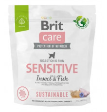 Сухий корм для собак Brit Care Sustainable Sensitive 1 кг - риба та комахи