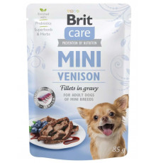 Вологий корм для собак Brit Care Mini pouch 85 g філе в соусі (дичина)