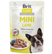 Вологий корм для собак Brit Care Mini pouch 85 g філе в соусі (ягня)