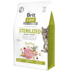 Сухий корм для стерилізованих котів Brit Care Cat Grain Free Sterilized Immunity Support 400 г (свинина)