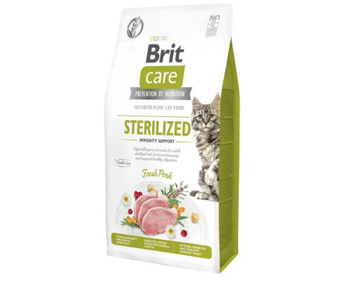 Сухий корм для стерилізованих котів Brit Care Cat Grain Free Sterilized Immunity Support 2 кг (свинина) Сухий корм для стерилізованих котів Brit Care Cat Grain Free Sterilized Immunity Support 2 кг (свинина)