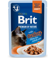 Корм вологий Brit Premium Delicate Fillets in Gravy Turkey д/котів філе в соусі індичка 85 г