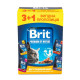 НАБІР Корм вологий Brit Premium для дорослих котів мікс 3+1