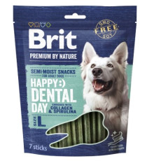 Ласощі Brit Premium Dental Snacks L д/cобак великих порід з колагеном і спіруліною 250 г