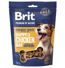 Ласощі Brit Premium Semi-moist Snacks Chicken with Raspberry напіввологі д/cобак з куркою і малиною 180 г
