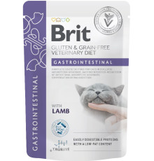 Корм вологий для котів Brit GF VetDiet Gastrointestinal з ягням, 85 г