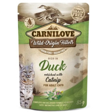 Вологий корм для котів Carnilove pouch 85 г - качка і котяча м'ята