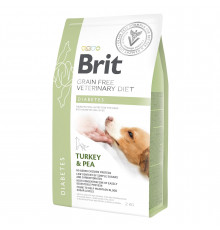 Сухий корм для собак, при цукровому діабеті Brit GF Veterinary Diet Diabetes 2 кг (індичка)