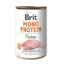 Вологий корм консерви для собак Brit Mono Protein Turkey 400 г (індичка)