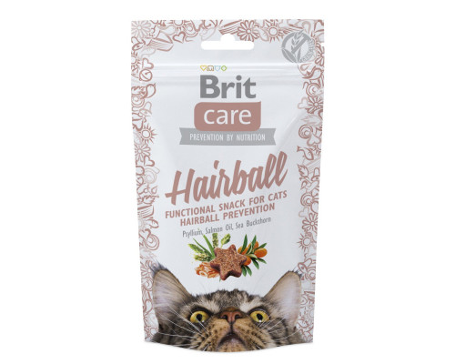 Ласощі для кішок Brit Care для виведення шерсті 50 г Ласощі для кішок Brit Care для виведення шерсті 50 г