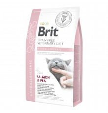 Сухий корм для кішок, при харчовій алергії Brit GF Veterinary Diet Hypoallergenic 2 кг (лосось)