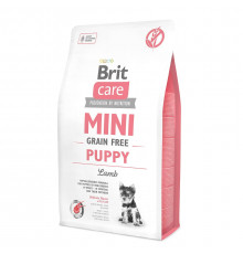 Сухий корм для цуценят та молодих собак мініатюрних порід Brit Care Mini GF Puppy Lamb 2 кг (ягня)