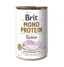 Вологий корм консерви для собак Brit Mono Protein Rabbit 400 г (кролик)