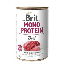 Вологий корм консерви для собак Brit Mono Protein Beef 400 г (яловичина)
