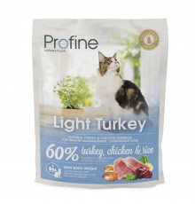 Сухий корм для кішок із зайвою вагою Profine Cat Light 300 г (індичка та курка)