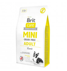 Сухий корм для дорослих собак мініатюрних порід Brit Care Mini GF Adult Lamb 2 кг (ягня)