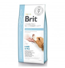 Сухий корм для собак, для зниження ваги Brit GF Veterinary Diet Obesity 12 кг (ягня)