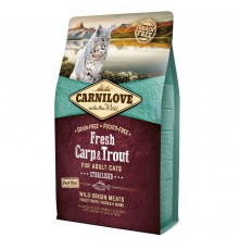 Сухий корм для стерилізованих кішок Carnilove Fresh Carp & Trout 2 кг (риба)