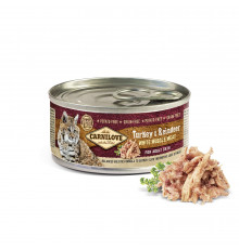 Вологий корм консерва для кішок Carnilove Turkey & Reindeer 100 г (індичка та оленина)
