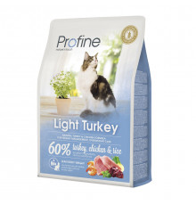 Сухий корм для кішок із зайвою вагою Profine Cat Light 2 кг (індичка та курка)
