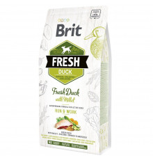 Сухий корм для активних собак усіх порід Brit Fresh Duck with Millet 2,5 кг (качка)