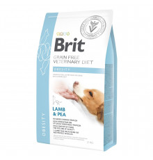 Сухий корм для собак, для зниження ваги Brit GF Veterinary Diet Obesity 2 кг (ягня)