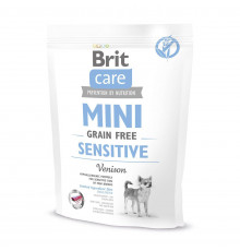 Сухий корм для собак мініатюрних порід із чутливим травленням Brit Care Mini GF Sensitive 400 г (оленіна)