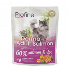 Сухий корм для котів, шерсть яких потребує додаткового догляду Profine Cat Derma 300 г (лосось)