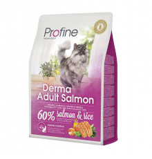 Сухий корм для котів, шерсть яких потребує додаткового догляду Profine Cat Derma 2 кг (лосось)
