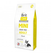 Сухий корм для дорослих собак мініатюрних порід Brit Care Mini GF Adult Lamb 7 кг (ягня)