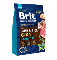 Сухий корм для собак із чутливим травленням Brit Premium Sensitive Lamb & Rice 3 кг (ягня)