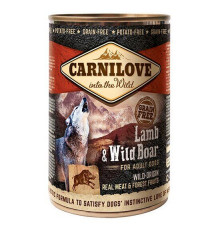 Вологий корм консерва для собак Carnilove Lamb & Wild Boar 400 г (ягня та кабан)